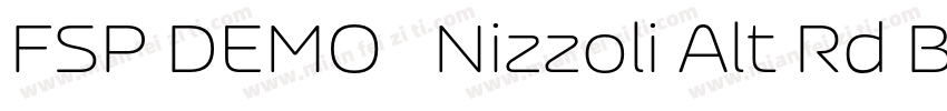 FSP DEMO   Nizzoli Alt Rd Black字体转换